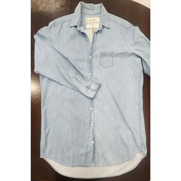 Frank & Eileen Light Blue famous denim Mary dress - Picture 1 of 7